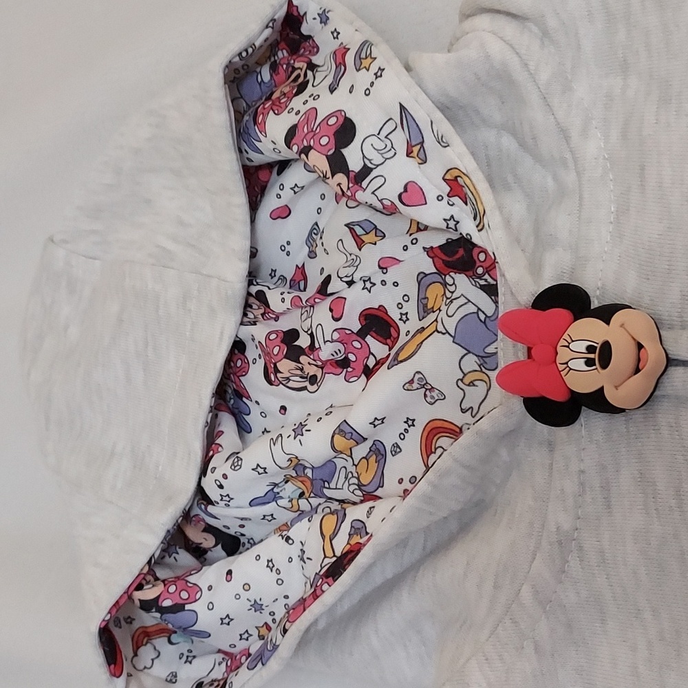 Disney Jr Girls Minnie Mouse Full Zip Hoodie Jacket - Picture 5 of 13